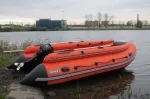 Лодка надувная ПВХ REEF RIB Tornado 430S Fi (Серый/синий)