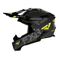 Шлем кроссовый FXR Helium Carbon Hi Vis Charcoal 2023