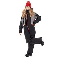 Комбинезон детский утеплённый DRAGONFLY Teenager Gravity Black Grey 2023