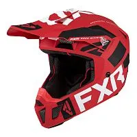 Шлем кроссовый FXR Clutch Evo Red White Black 2023