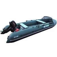 Лодка надувная ПВХ ALTAIR HD 430 НДНД (серый)
