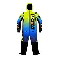 Комбинезон лёгкий FXR Helium Blue-Hivis Fade Inferno 2023