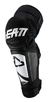Защита колена подростковая LEATT 3DF Hybrid Knee & Shin Guard EXT Junior Black White 2021 