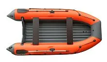 Лодка надувная ПВХ REEF Triton 420НД (Оранжевый + темно-серый)