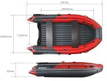 Лодка надувная ПВХ REEF SKAT-400 NDFI
