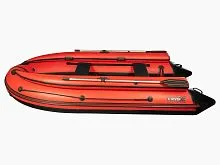 Лодка надувная ПВХ X-River GRACE WIND 380 (Фальшборт+тент) (Серо-черный)