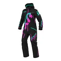 Комбинезон женский утеплённый FXR CX F.A.S.T. Black Mint-E Pink Fade 2022 