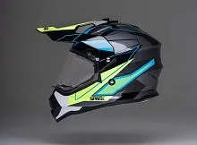 V Шлем детский кроссовый SPARX Pixel Grey Yellow 2026