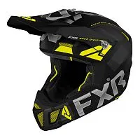 Шлем кроссовый FXR Clutch Evo Black Hi Vis 2023
