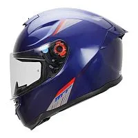 Шлем интеграл MT HUMMER Solid A7 Gloss Blue 2024