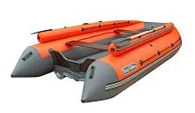 Лодка надувная ПВХ REEF Triton 420FНД (Оранжевый + темно-серый)