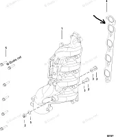 Прокладка коллектора F80-115