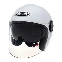 Шлем открытый GSB G-259 White Glossy 2023