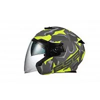 Шлем открытый GSB G-263 Grey Matt Yellow 2022
