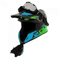Шлем кроссовый CKX TITAN Altitude Grey Matt Blue 2021 
