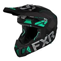 Шлем кроссовый FXR Cluth Evo Black Mint 2022 