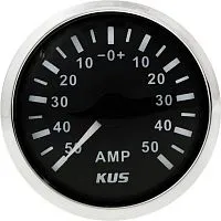 Прибор контроля силы тока (амперметр) 50-0-50А KUS/Tainor черный 