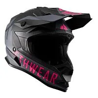 Шлем кроссовый JETHWEAR Phase Fidlock Black Grey Pink 2023