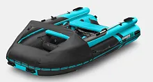 Лодка надувная ПВХ Gladiator E 420 X (Черно-бирюзовый)