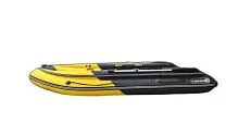 Лодка надувная ПВХ REEF Rib Tornado 450 с интегрированным фальшбортом (Желтый + темно-серый)