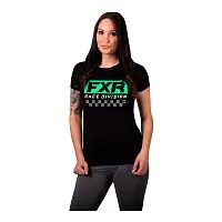 Футболка женская FXR Race Division Black Mint 2021 