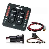 Панель с блоком управления для приводов транцевых плит Lenco Marine 15170-001 12/24V