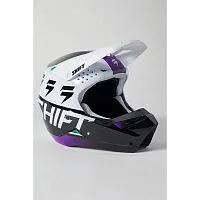 Шлем детский кроссовый SHIFT White Label UV Youth Helmet White Ultraviolet 2021 