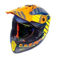 Шлем кроссовый MT FALCON ENERGY B3 Matt Yellow 2024