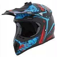 Шлем кроссовый CKX TX 707 Blue/Black 2017 