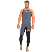 Комплект гидрокостюм и гидрокуртка JETPILOT RX Vault Charcoal Orange 2025