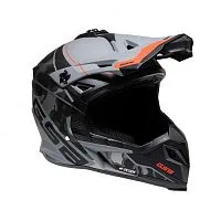 Шлем кроссовый GSB XP-20 Grey Red 2022