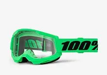Очки 100% Strata 2 Neon Green Clear 2026