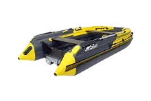 Лодка надувная ПВХ REEF Triton 420FНД (Желтый + темно-серый)