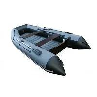 Лодка надувная ПВХ REEF 325НД (Серый + темно-серый)