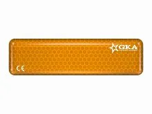 Катафот светоотражающий оранжевый GKA (2 шт.)