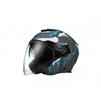 Шлем открытый GSB G-263 Grey Matt Blue 2022