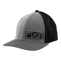 Бейсболка FXR Victory Grey Heather Black 2023