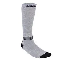 Носки FXR Mission Performance Grey Hthr Black 2021 