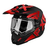 Шлем кроссовый с подогревом FXR Torque X Team Black Red 2022 
