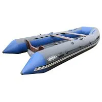 Лодка надувная ПВХ REEF Triton 360НД (Серый + синий)