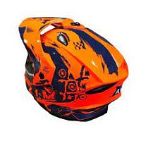 Шлем детский кроссовый AIM JK802Y Orange Blue 2026